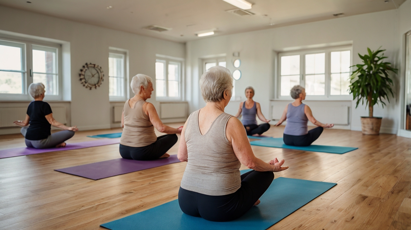 Yoga studio interior